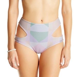 Mara Hofmann High-Waist Cutout Pastel Diamond